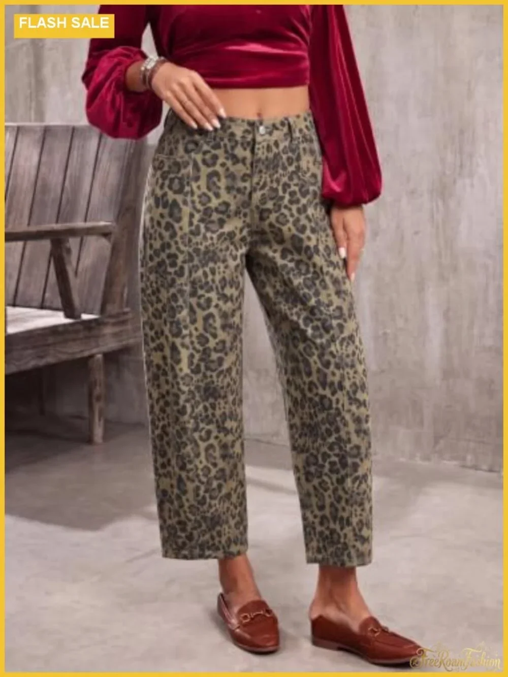 Women's High Waisted Wide Leg Barrel Jeans Vintage
